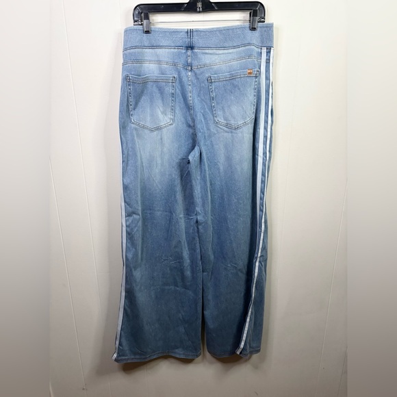 Halara Flex high rise Tummy Control Casual Baggy Jeans with Pockets wide leg L - Picture 4 of 6